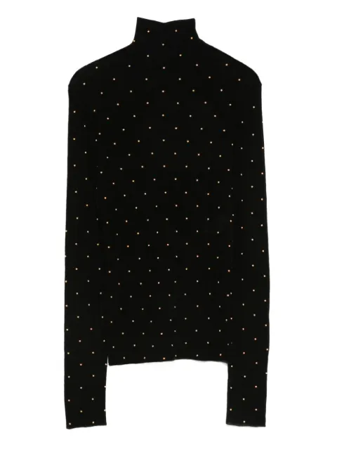 Rabanne stud-embellished jumper Black 25HMPU058ML0322