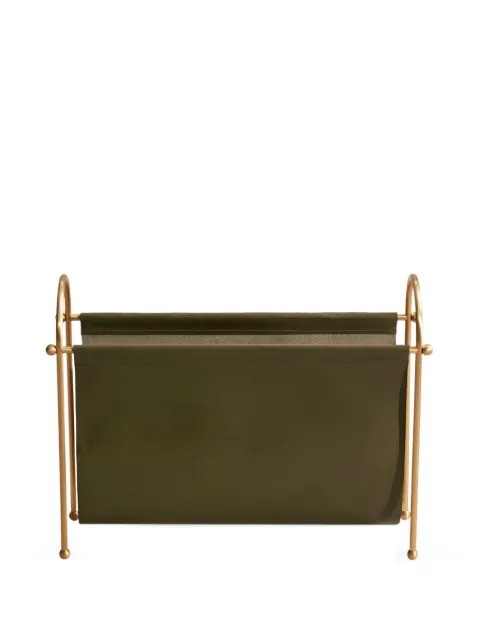 Soho Home Meard leather magazine rack Green 72797569