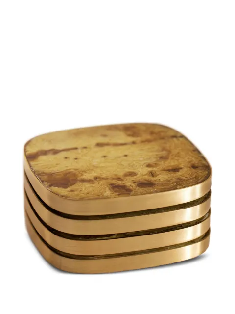Soho Home Bodiam coasters (set of four) Brown 702724749
