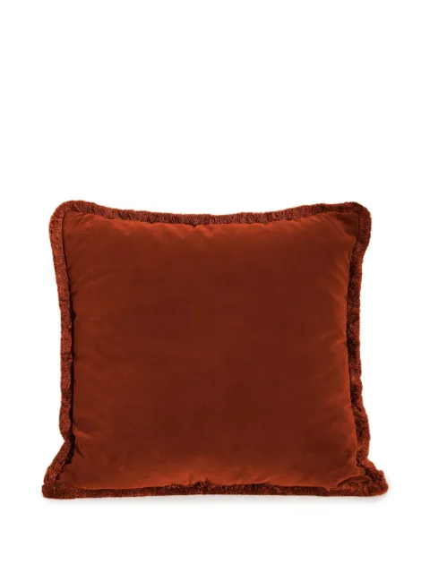 Soho Home Margeaux fringed square cushion (50cm x 50cm) Red 74578736