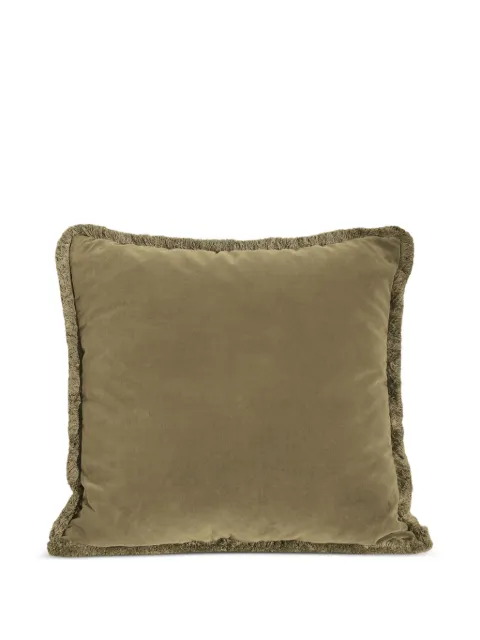 Soho Home Margeaux fringed square cushion (50cm x 50cm) Green 74578705