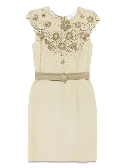 A.N.G.E.L.O. Vintage Cult 2000s pre-owned floral-embellished mini dress Neutrals AN780TT