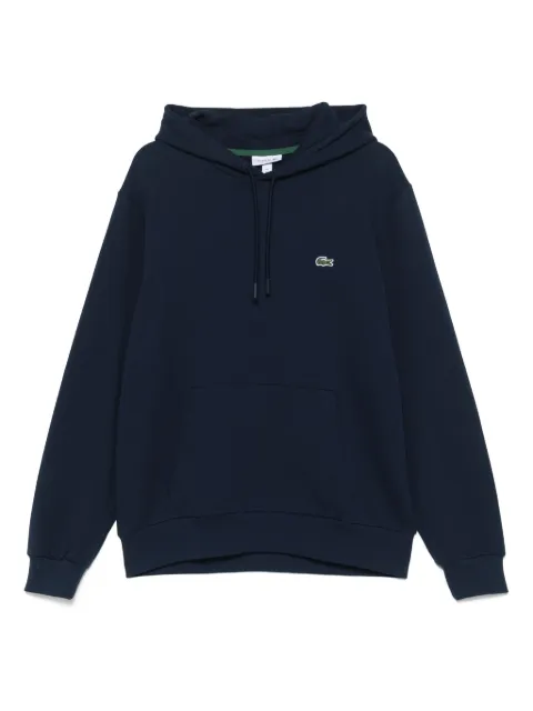 Lacoste logo-embroidered hoodie Blue SH983900