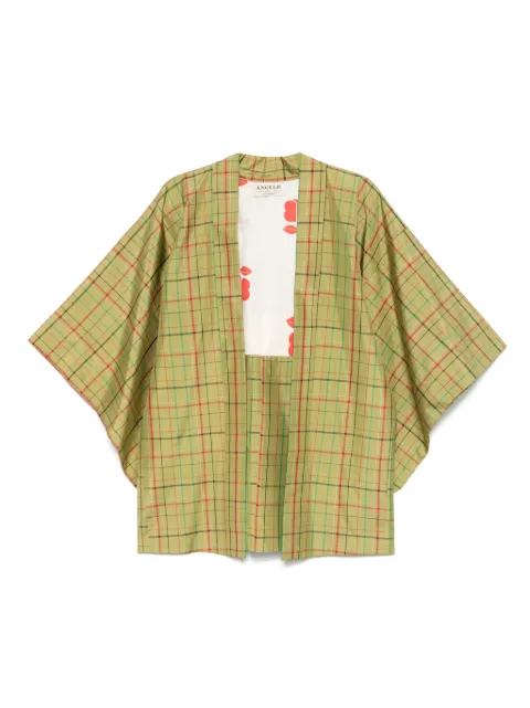 A.N.G.E.L.O. Vintage Cult 1970s pre-owned checked-pattern jacket Green AN350TN