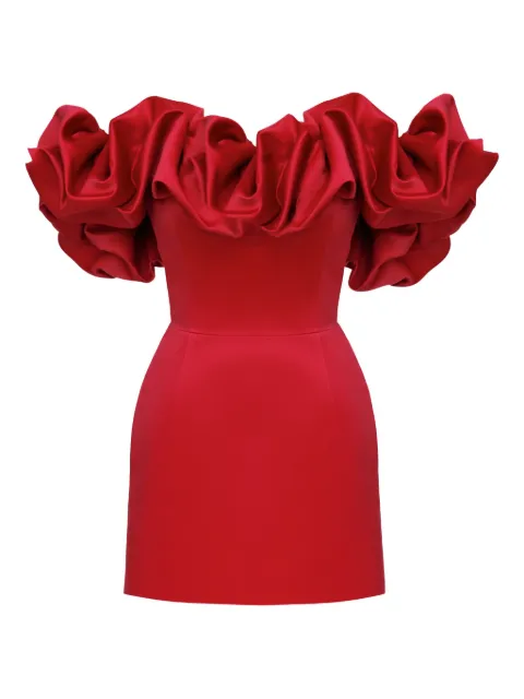 POST MERIDIEM Meringue mini dress Red MERINGUEMINIDRESS