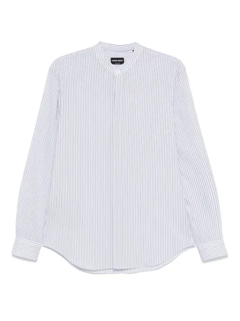 Giorgio Armani striped cotton shirt Blue GM001584TE14654