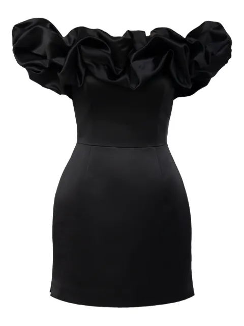 POST MERIDIEM Meringue mini dress Black MERINGUEMINIDRESS