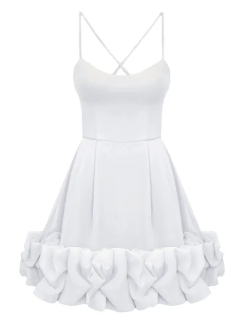 POST MERIDIEM backless bustier mini dress White BACKLESSBUSTIERMINIDRESS