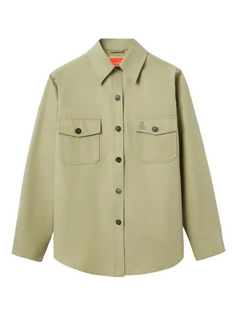 La DoubleJ embroidered cotton jacket Green JAC0142COT067SOLIDGR06