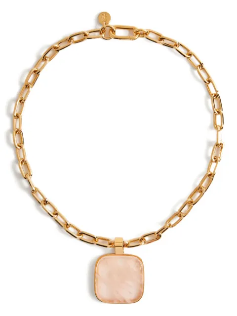 La DoubleJ Soul Pendant necklace Gold NEC0017BRA003STO02YE05