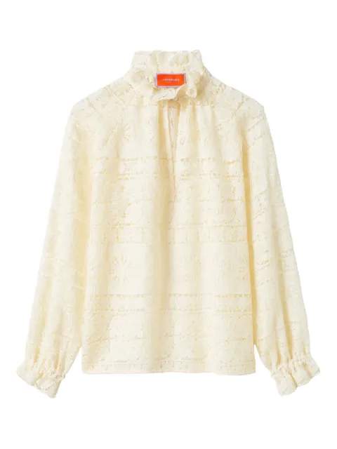 La DoubleJ ruffled blouse Yellow SHI0142EMB104CEP03YE01