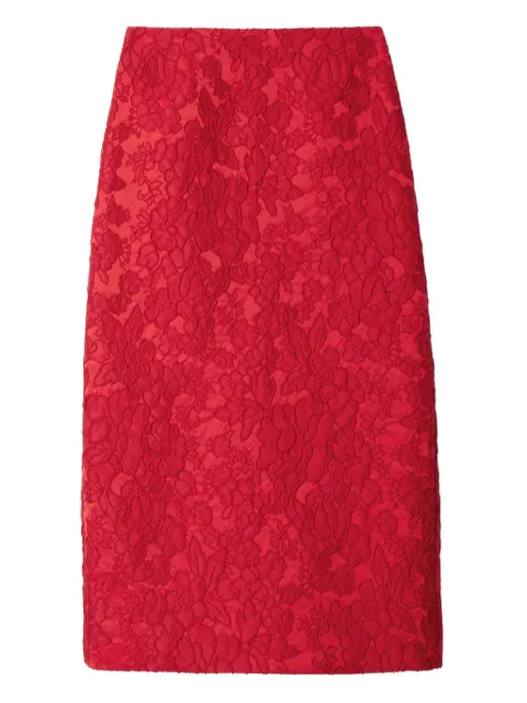 La DoubleJ floral-pattern skirt Red SKI0011JCQ111PEO04RE01
