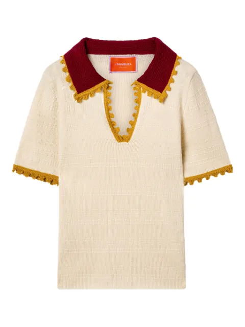 La DoubleJ cotton-cashmere knitted top White PUL0273KNI154SOLIDWH01
