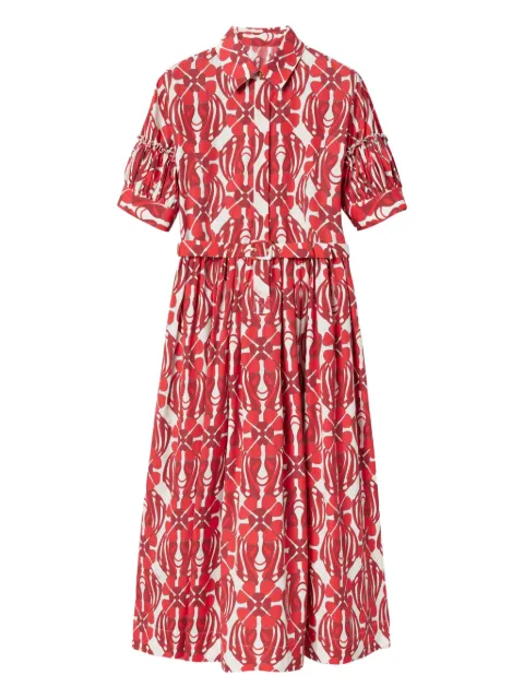 La DoubleJ Libertine midi dress Red DRE0847COT039CLO05RE01