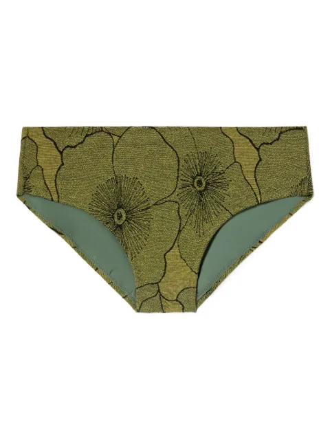 La DoubleJ Boy floral-print bikini briefs Green SWI0030JER064PRI02YE02