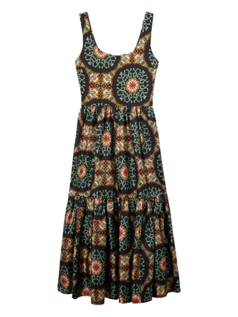 La DoubleJ Capri silk-blend midi dress Black DRE0479SIL001BAL01BL01