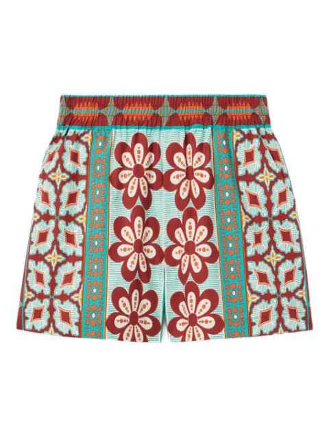 La DoubleJ floral-print shorts Green TRO0060COT015PAG01OR04