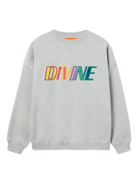 La DoubleJ Off Court divine-embroidered sweatshirt Grey SWE0035JER054SOE09GY02