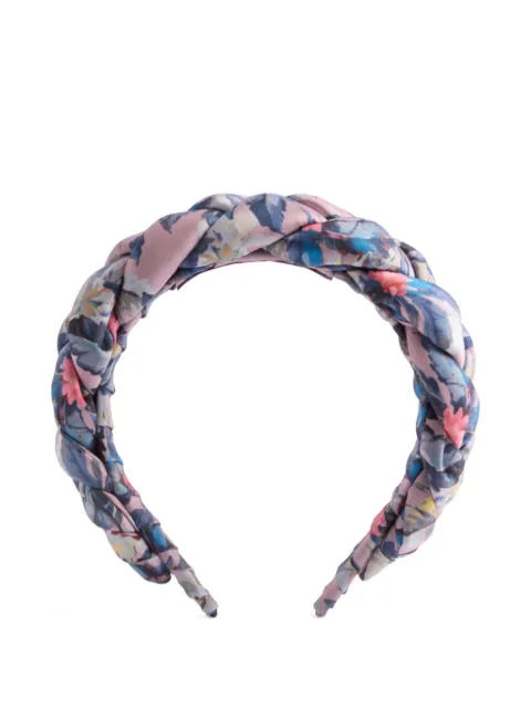 La DoubleJ braided floral hairband Pink HEB0004FOD001TRC02PU06