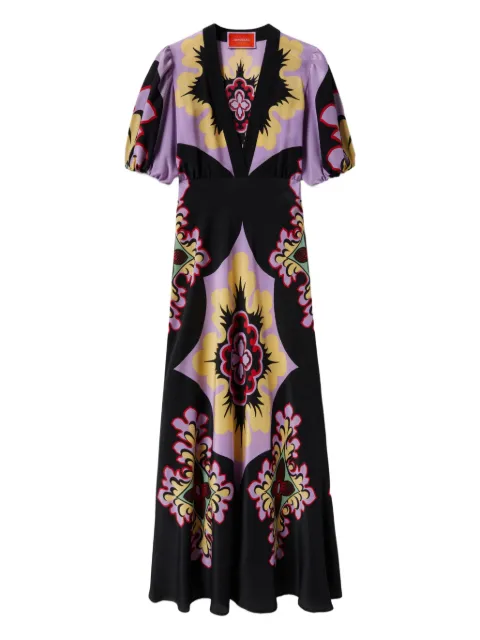 La DoubleJ floral-print dress Purple DRE0869CRE001PAL08PU02