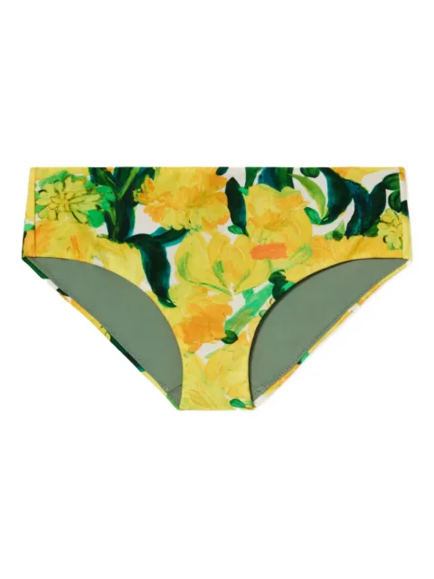 La DoubleJ floral-print bikini bottoms Yellow SWI0030LYC001ZES01YE02