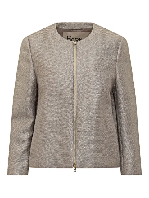 Herno sequinned jacket Brown GI000290D33438