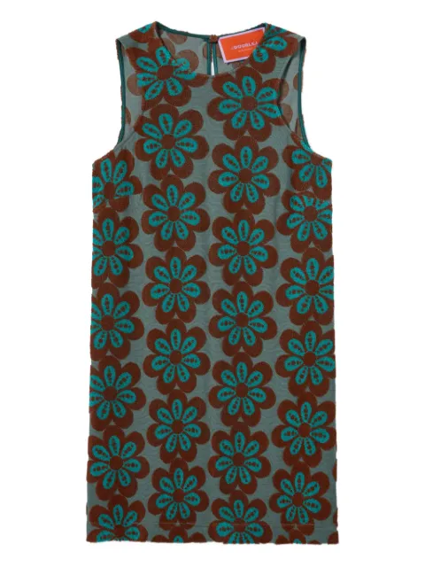 La DoubleJ Racer floral-print mini dress Green DRE0929JER061CEP02OR04