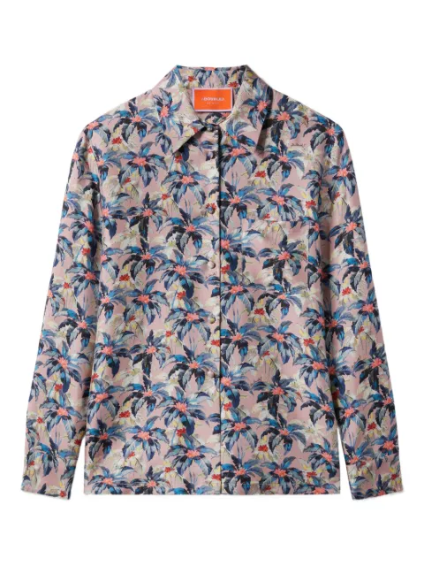 La DoubleJ floral-print shirt Purple SHI0001SIL001TRC02PU06
