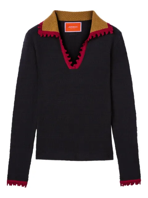La DoubleJ cotton-cashmere sweater Black PUL0280KNI154SOLIDBL01
