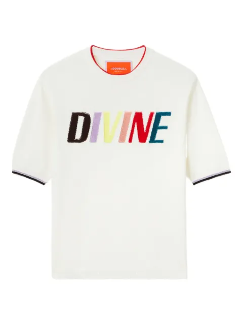 La DoubleJ Divine embroidered T-shirt White PUL0277KNI163SOE09WH01
