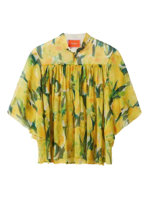 La DoubleJ lemon-print blouse Yellow TOP0154CRE009ZES01YE02