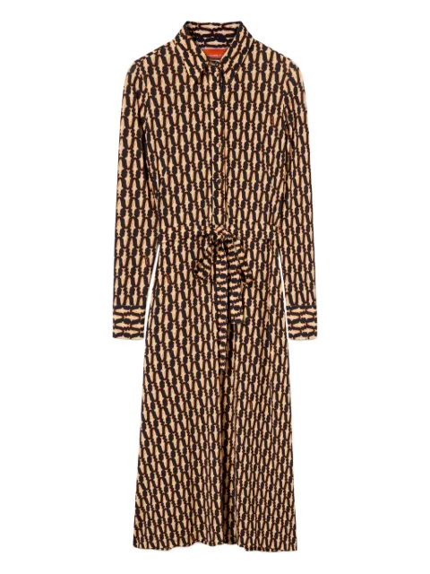 La DoubleJ Perry Street belted shirt dress Blue DRE0908JER027PES04BU03