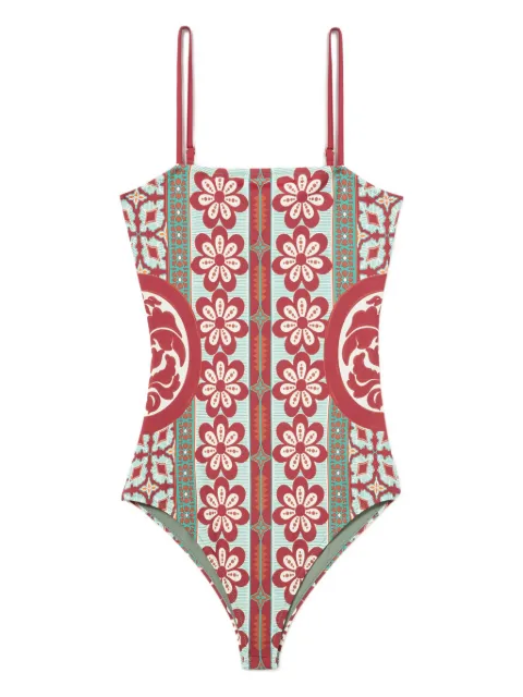 La DoubleJ Elle floral-print swimsuit Green SWI0055LYC006PAG01OR04
