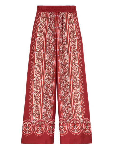 La DoubleJ silk palazzo pants Red TRO0026SIL006COB01RE01
