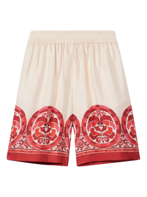 La DoubleJ silk palazzo shorts White TRO0163SIL006COB01RE01