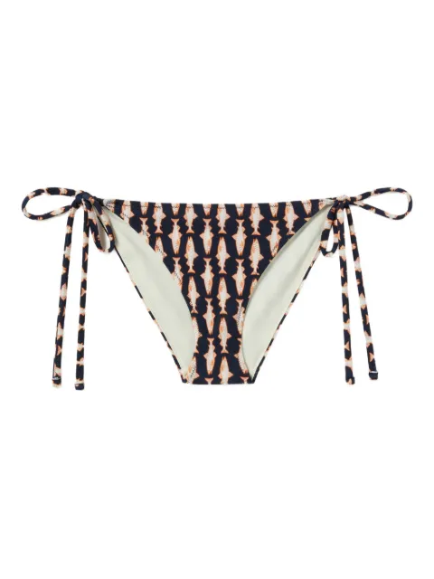 La DoubleJ fish-print bikini bottom Blue SWI0004LYC001PES04BU03