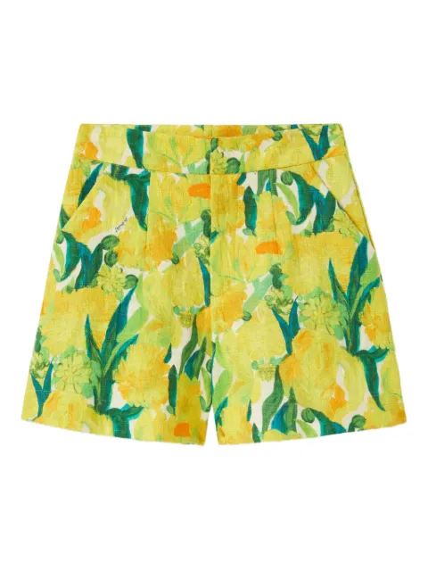La DoubleJ Good Butt floral-print shorts Yellow TRO0010COT005ZES01YE02