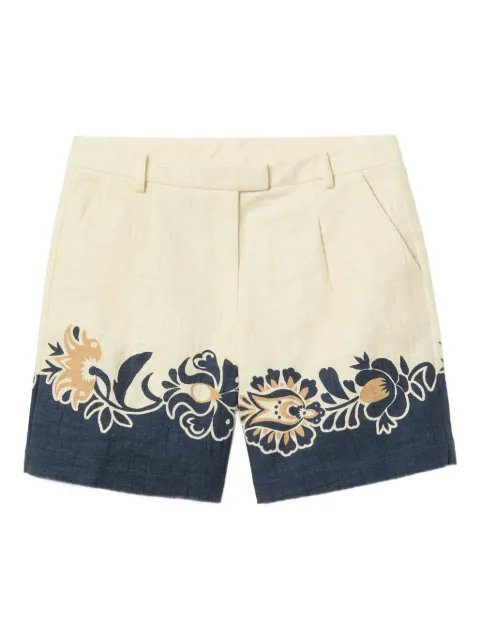 La DoubleJ floral-print shorts Neutrals TRO0131COT005SEL07BU03