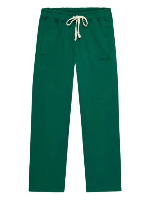FREEDOM OF SPACE cotton track pants Green SIGNATUREPANTSS25