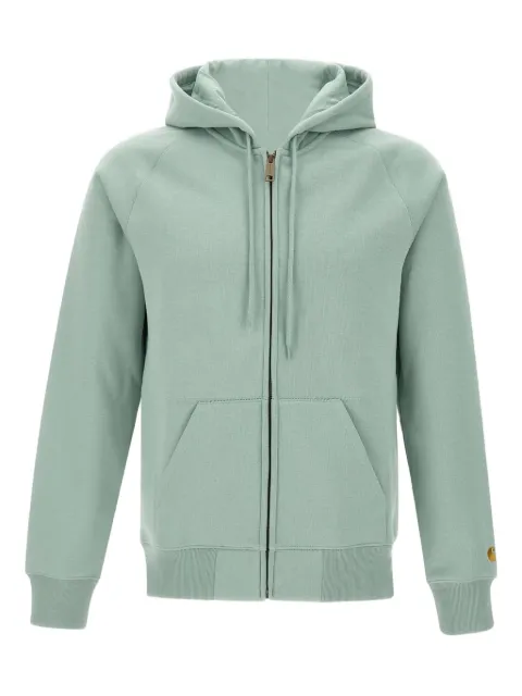 Carhartt WIP Chase zip-up hoodie Green I0336642O2XX