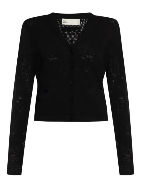 Tory Burch logo-knit cardigan Black 171709