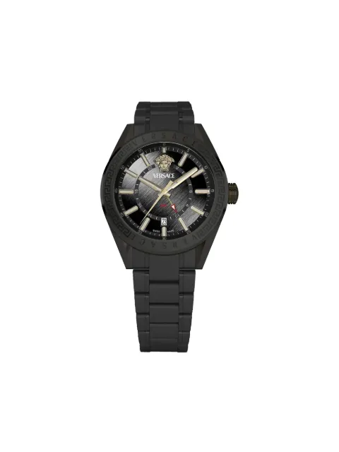 Versace V-Code GMT 42mm Black VEAFA0824