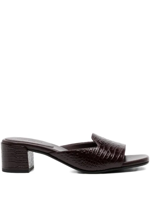 Jimmy Choo 45mm Dina crocodile-effect sandals Red DINA45CCL