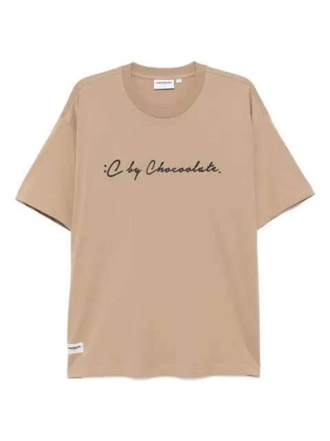 CHOCOOLATE logo-print T-shirt Brown TEC1081XU4