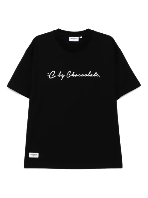CHOCOOLATE logo-print T-shirt Black TEC1081XU4