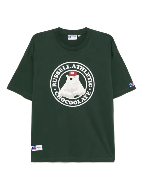 CHOCOOLATE graphic-print T-shirt Green TEX1077XU