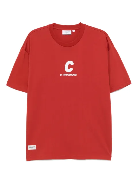 CHOCOOLATE logo-print T-shirt Red TEC1083XU4