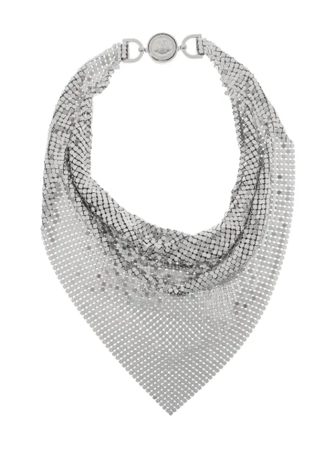 Versace metal mesh bandana necklace Silver 10205271A14866