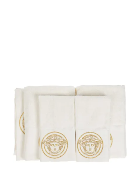 Versace Medusa towels (pack of five) White ZSET5TO011A11941
