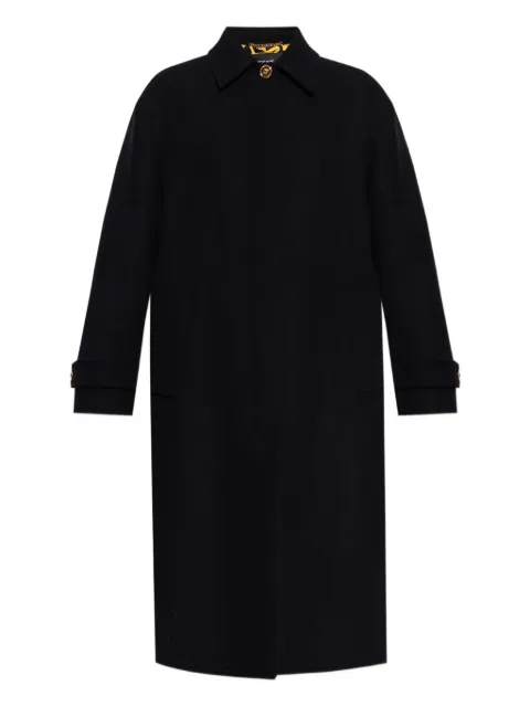 Versace single-breasted coat Black 10203111A15379